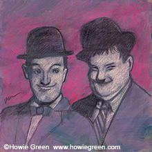 Laurel and Hardy pop art portrait